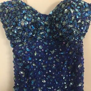 Jasz couture royal blue prom dress